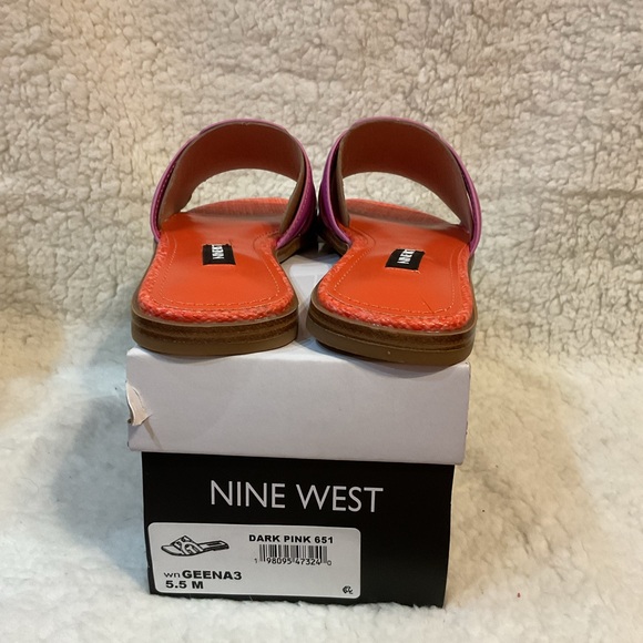 Nine West Pink Slide Sandals - Picture 4 of 4